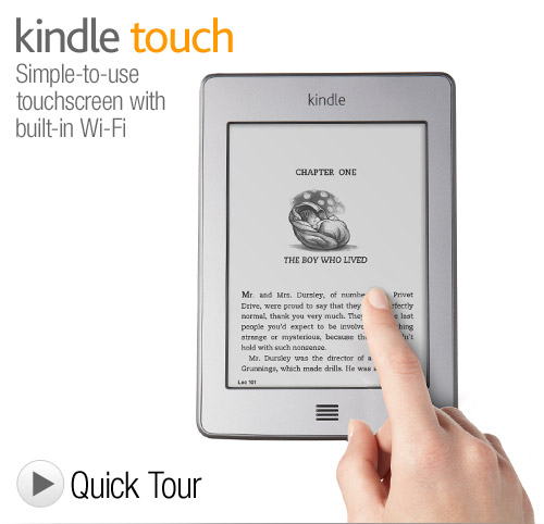 Kindle Touch 6″寸Wi-Fi版 $99