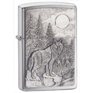 芝宝 Zippo 森林狼浮雕打火机